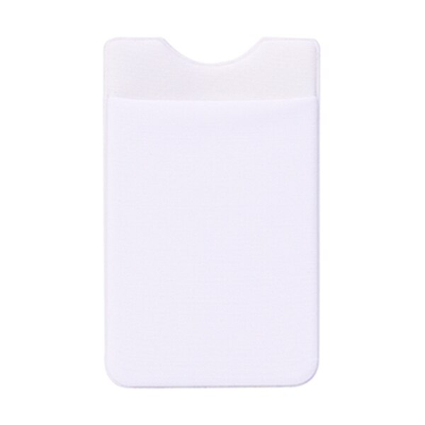 Elastic Adhesive Sticker Cell Phone Wallet Case Credit ID Card Holder Pocket 62KE: White