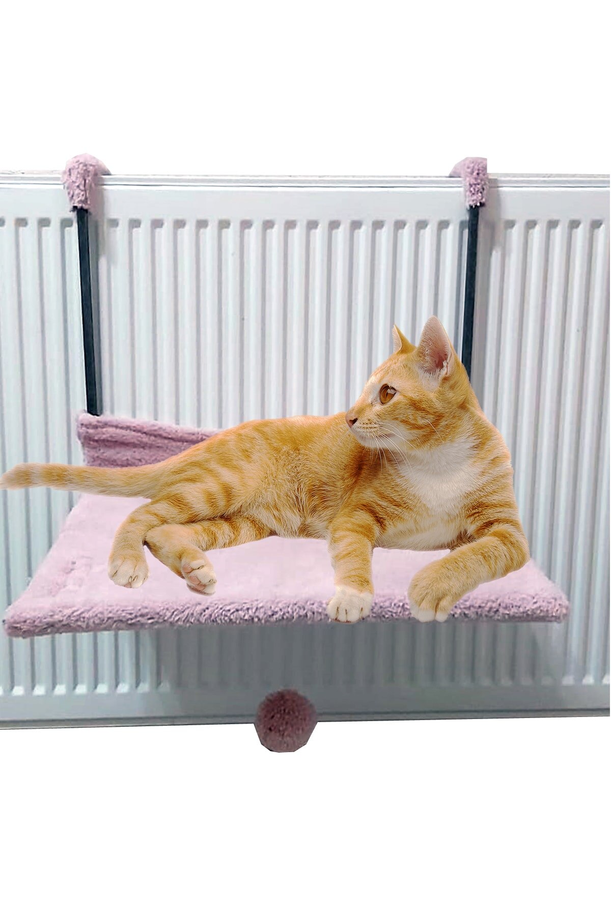 Cat Radiator Bed Heating Above Pendant Plush Cat Hammock Pink