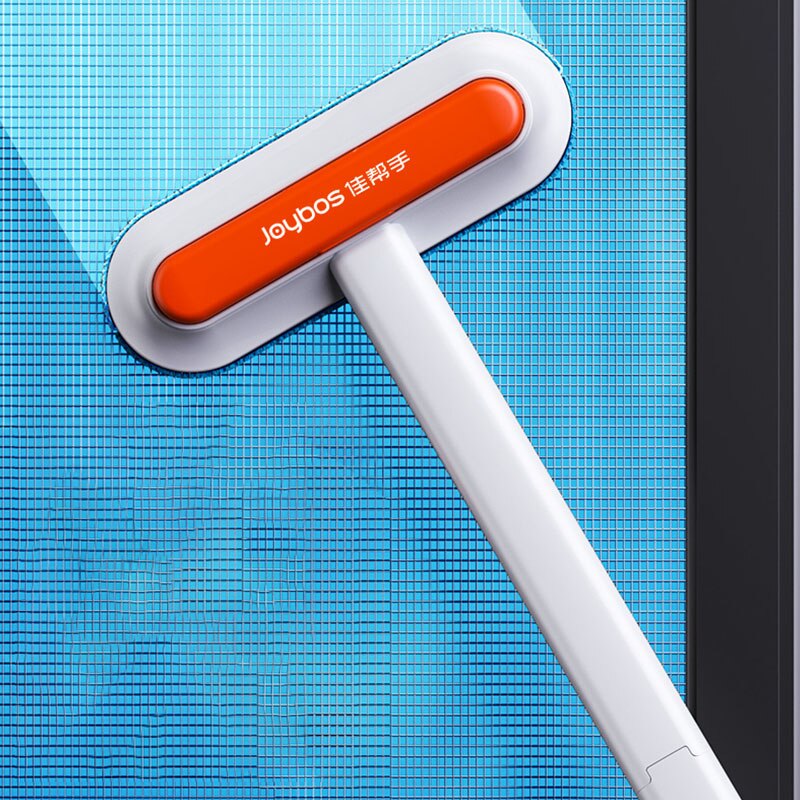Joybos Mesh Cleaning Brush Multi-function For Screen Window Carpet Sofa Light Handheld Double Sided Dust Broom Household Cleaner: Red