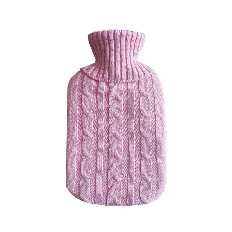 Bouteilles d'eau chaude 2000ml grand sac d'eau chaude tricoté couverture résistant au froid conservation de la chaleur produits de couverture de bouteille d'eau chaude
