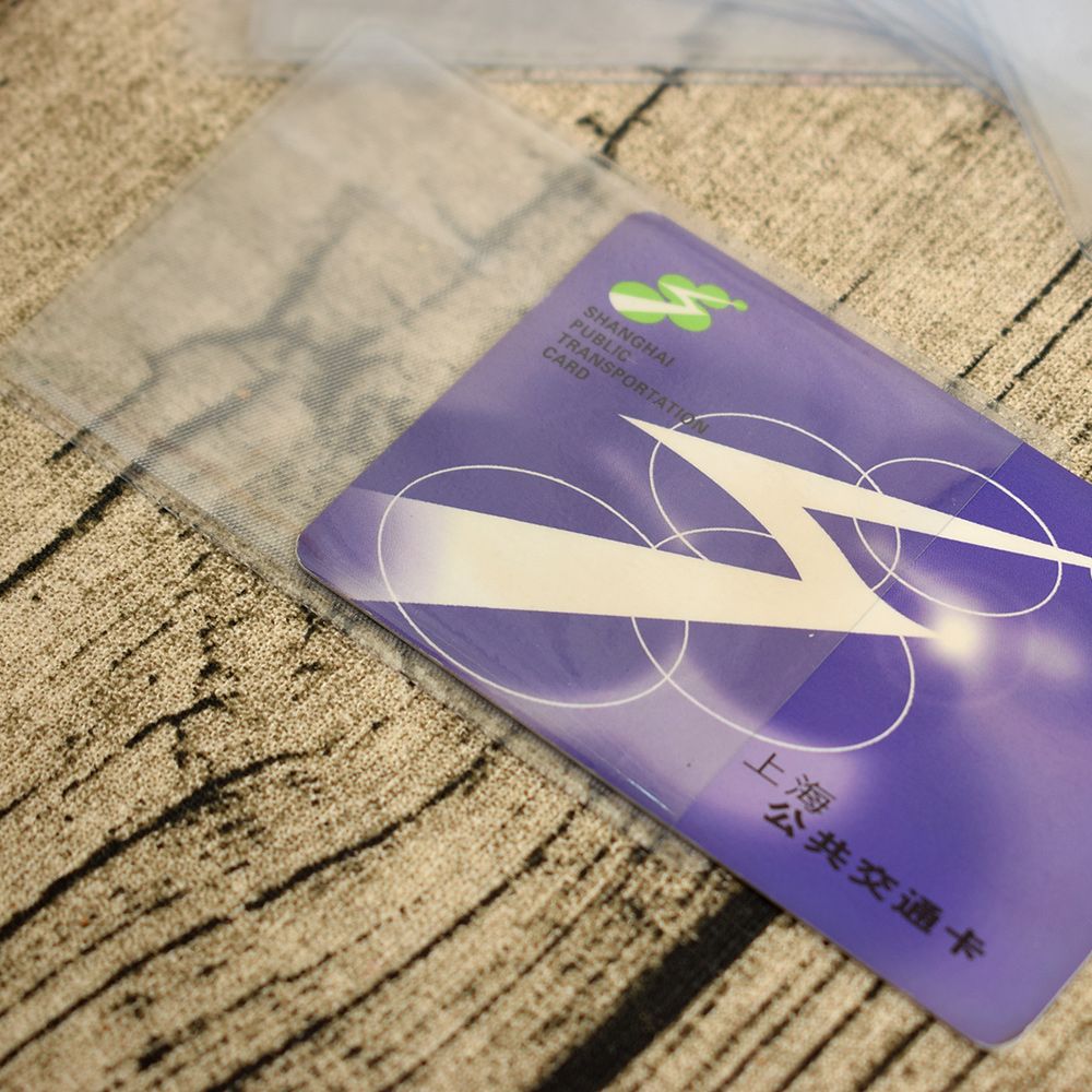 10pcs Clear Protect ID Card Business Card Cover PVC Transparent Credit Card Holder