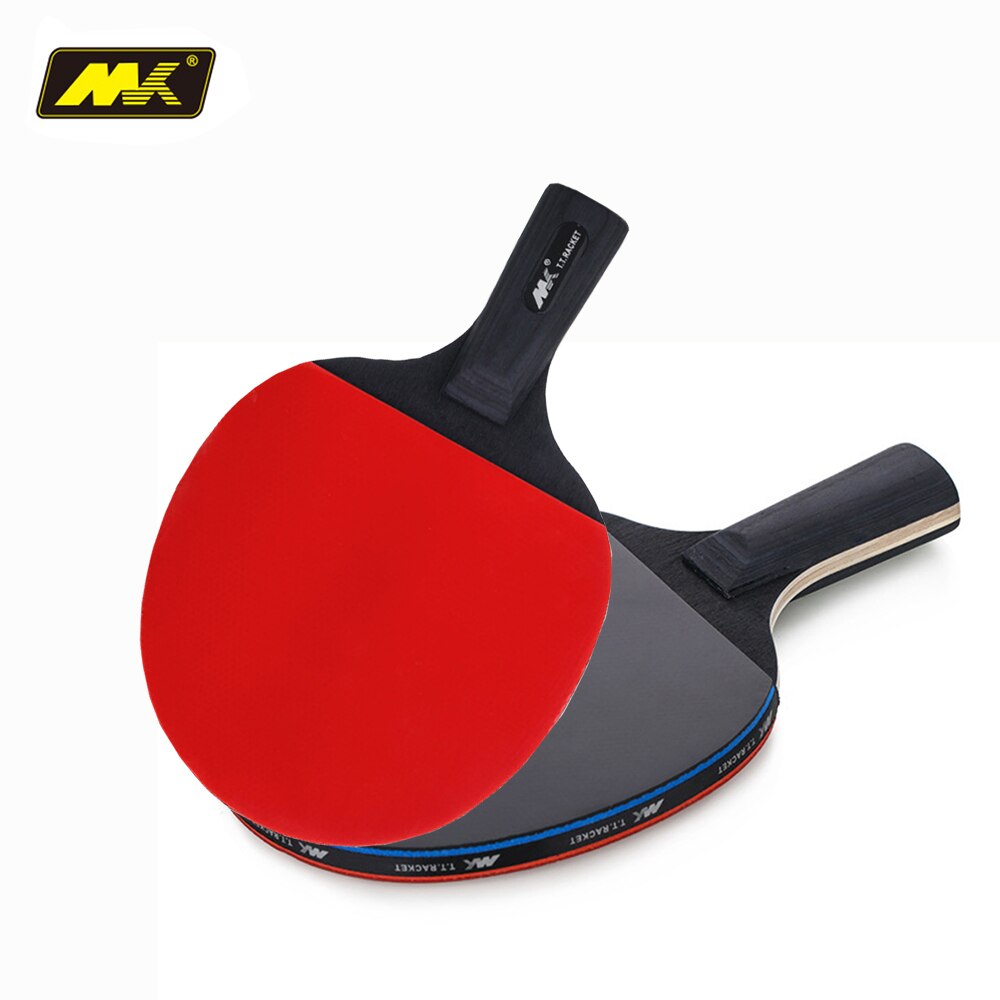Table Tennis Bat 2pcs 3 Star Racket Double Face Pimples In Long Short Handle Ping Pong Paddle Bat with Good Control