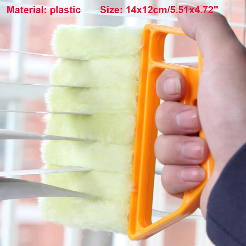 Nuttig Microfiber Venster Reinigingsborstel Airconditioner Duster Cleaner Met Wasbare Jaloezie Borstel Clean: B