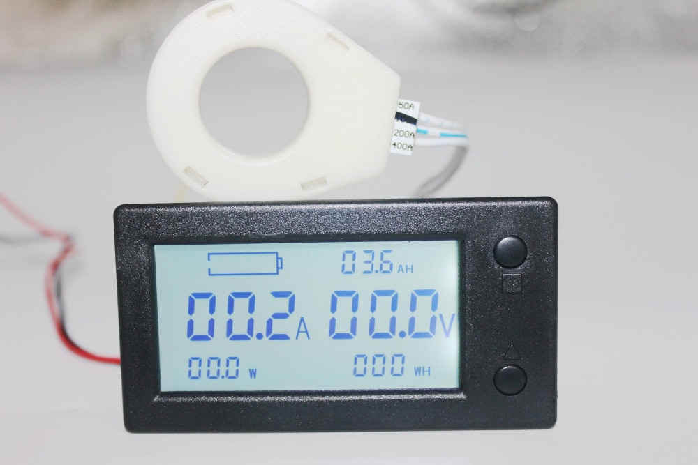 DC 300V 100A 200A 400A digital Voltmeter Ammeter Battery Capacity coulometer Power electricity watt-hour meter With Hall sensor