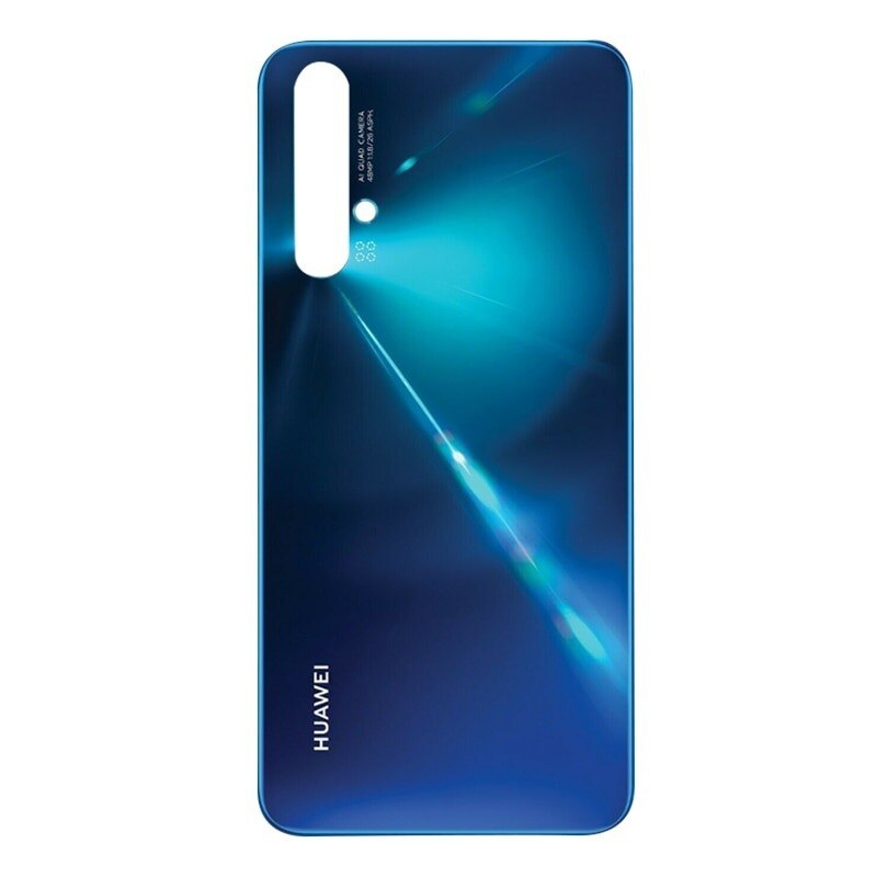 Custodia posteriore in vetro per Huawei Nova 5T copribatteria pannello dello sportello posteriore custodia posteriore parte di ricambio del telefono obiettivo della fotocamera