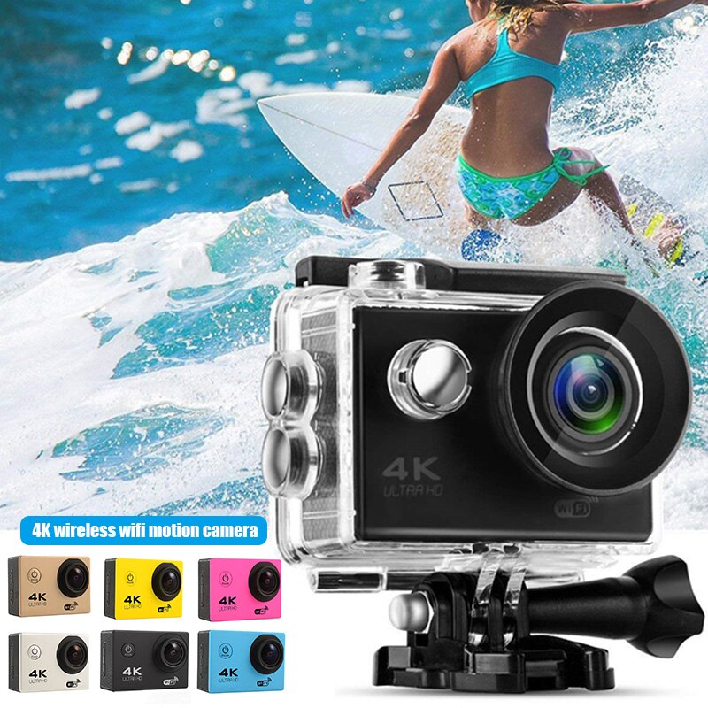 Draadloze Wifi Camera Hd 4K Waterdicht Groothoek 2.0 Inch Scherm Voor Outdoor Sport Fotografische Camera Laptop Desktop Camera 'S