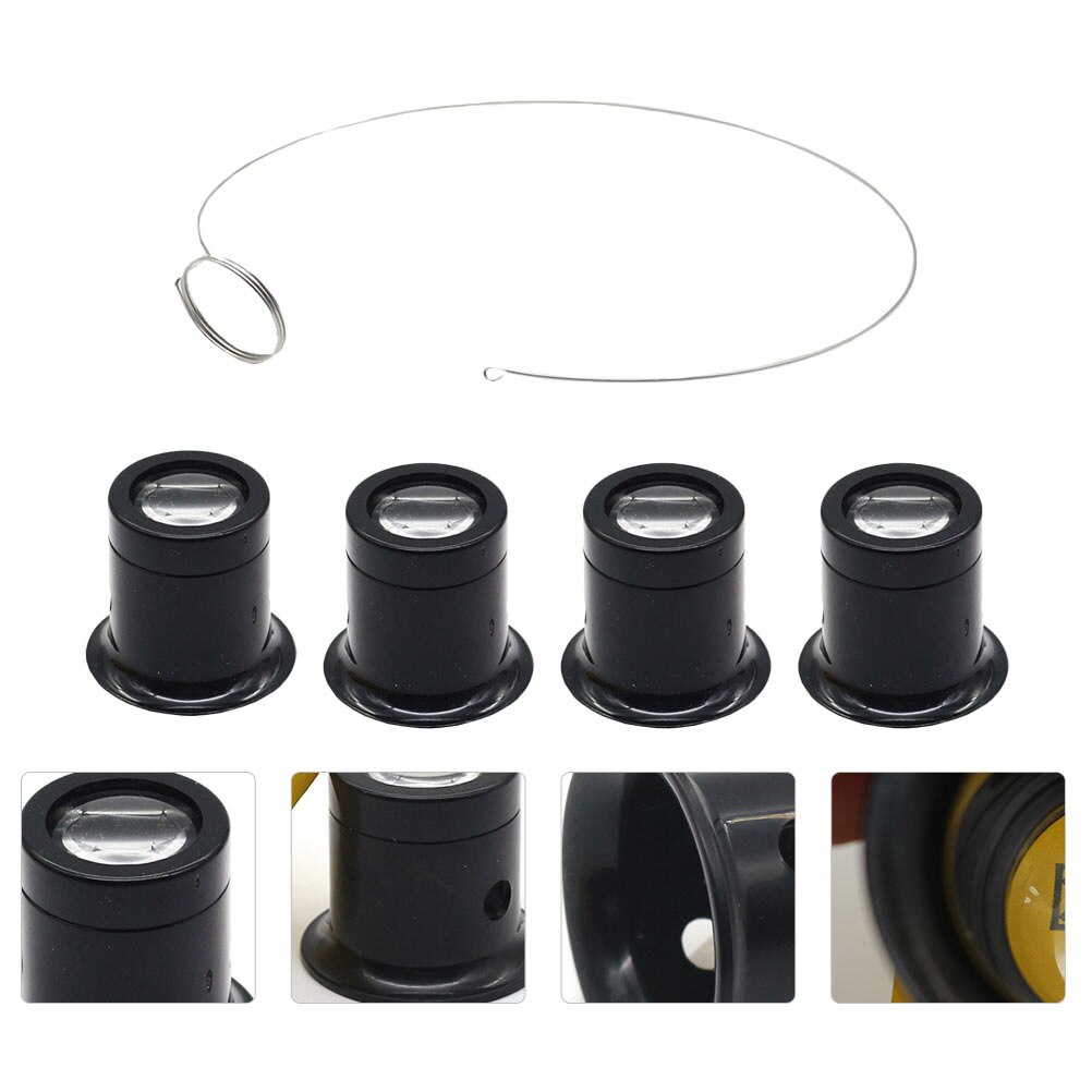 1 Set 10X Practical Repairing Magnifier Watchmaker’s Inspection Loupe Magnifier: Default Title