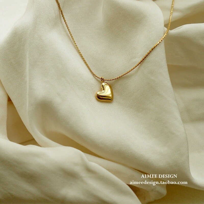 Meyrroyu Rvs Romantische Onregelmatige Hart Hanger Ketting Voor Vrouwen Fijne Ketting 2021Trend Party Mode-sieraden
