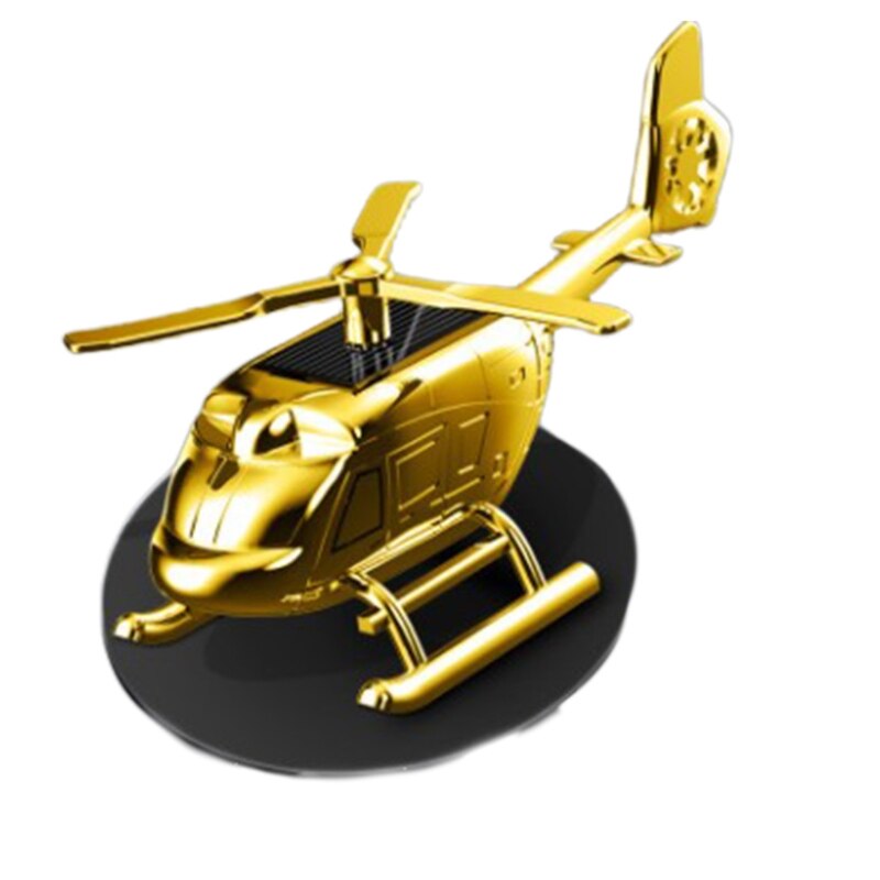 Solar- Hubschrauber Duftenden Aromatherapie Automobil Parfüm Geruch Entferner Auto Lufterfrischer Fahrzeug Auto Innen Dekor: Gold