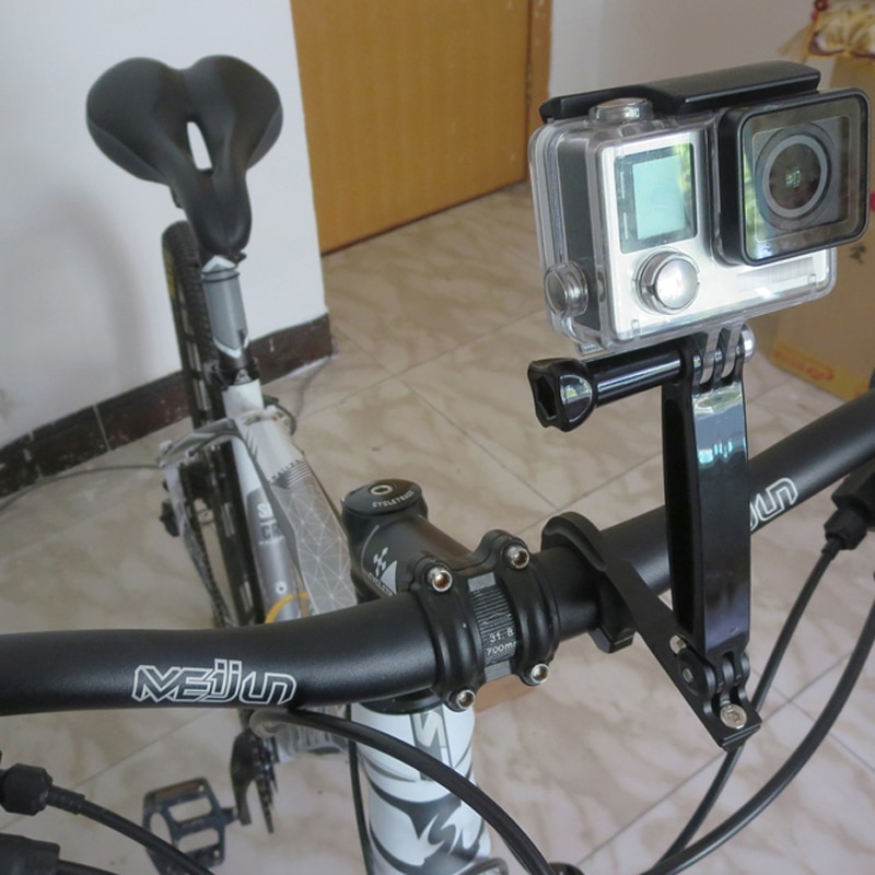 Bike Handlebar Mount Bicycle Motorcycle CNC Aluminum Holder for Gopro Hero 7 6 5 4 3 Yi 4K Sjcam Sj4000 for Go Pro Accessory