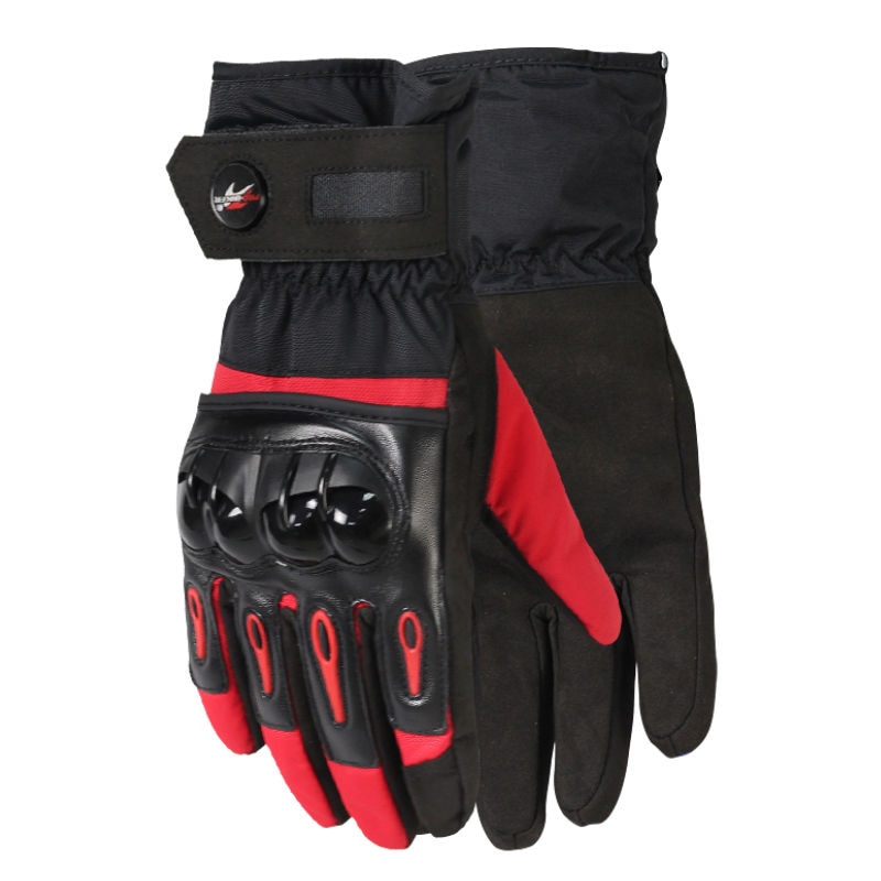 Mtv -08 motorhandschoenen, motos winter motor winddichte handschoen, motocicleta luva guantes, motocross waterdichte handschoenen: Rood / Ik