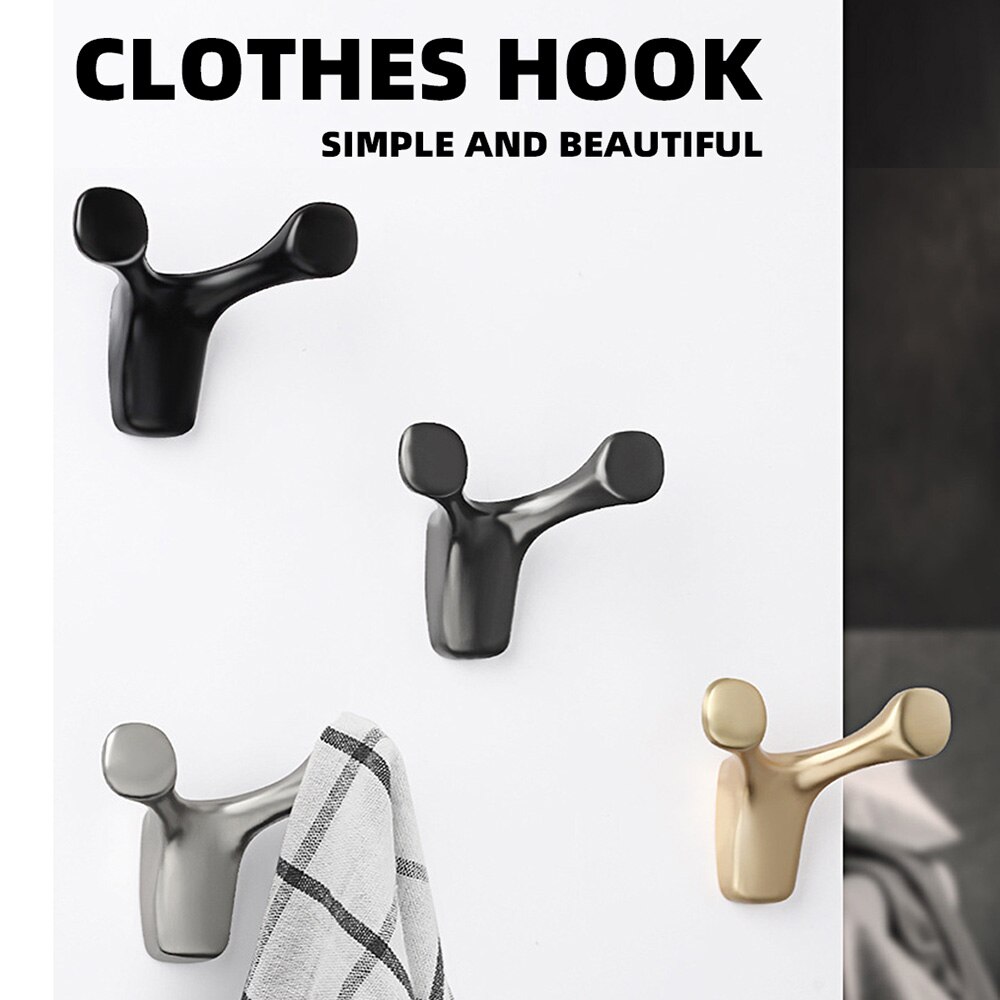 Alliage de Zinc mural vêtements crochet vache corne crochet manteau crochet salle de bain chambre Robe crochet manteau crochet maison salon accessoires