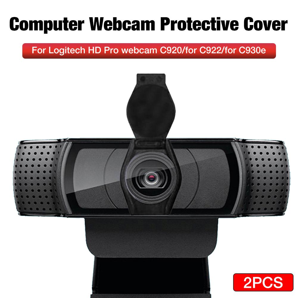 2Pcs Webcam Privacy Sluiter Lens Beschermende Cap Kap Stofdicht Cover Voor Logitech Hd Pro Webcam C920 C922 C930e