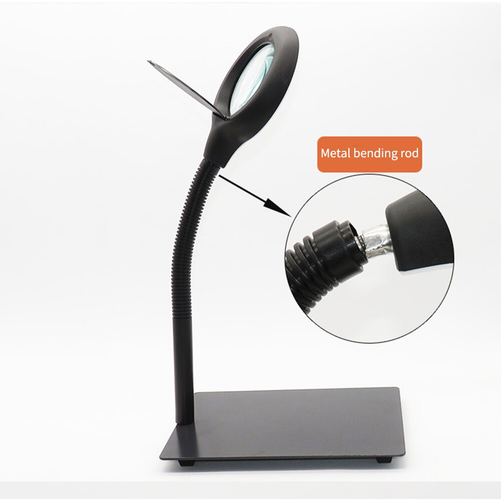 Desktop LED magnifying glass lamp WLKS-608 optical glass reading lighting electronic maintenance magnifying lamp