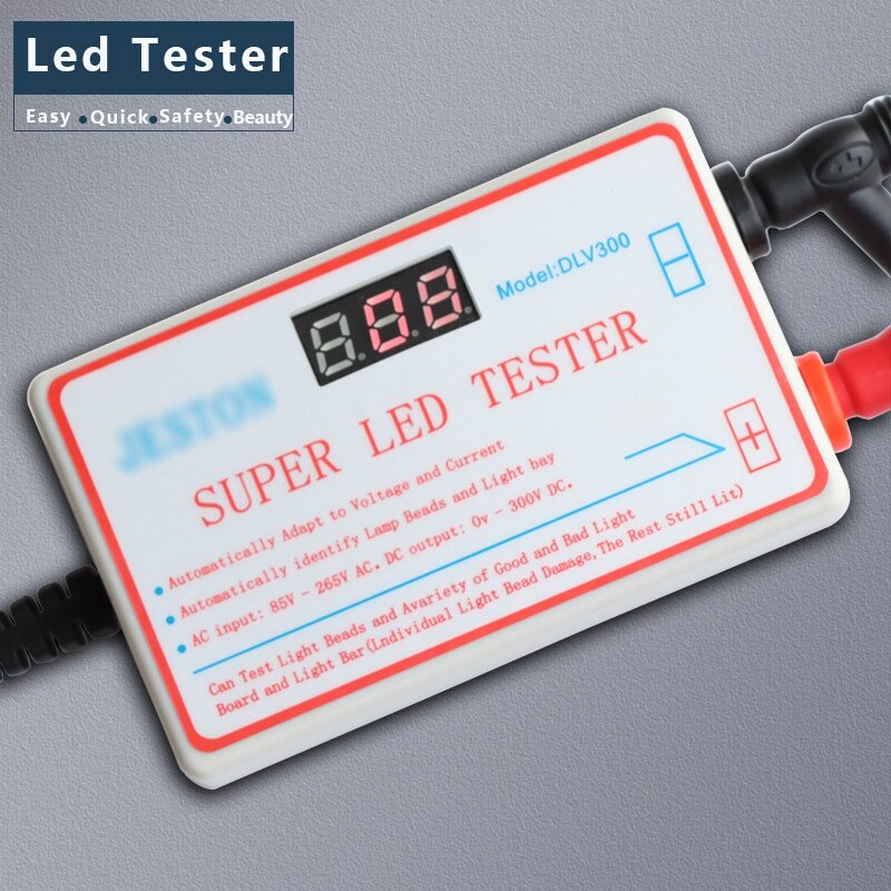 0-300V LED-Tester LED Streifen Lampe Test Werkzeug mit Spannung Display und Einstellbare Spannung (UNS Stecker)