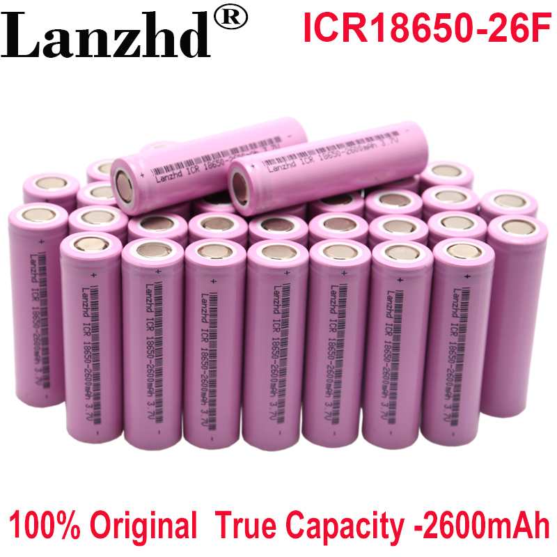 5 sztuk 3.7V bateria 18650 akumulatory 2600mAh bateria litowo-jonowa do latarki Laptop LED mobilny power bank