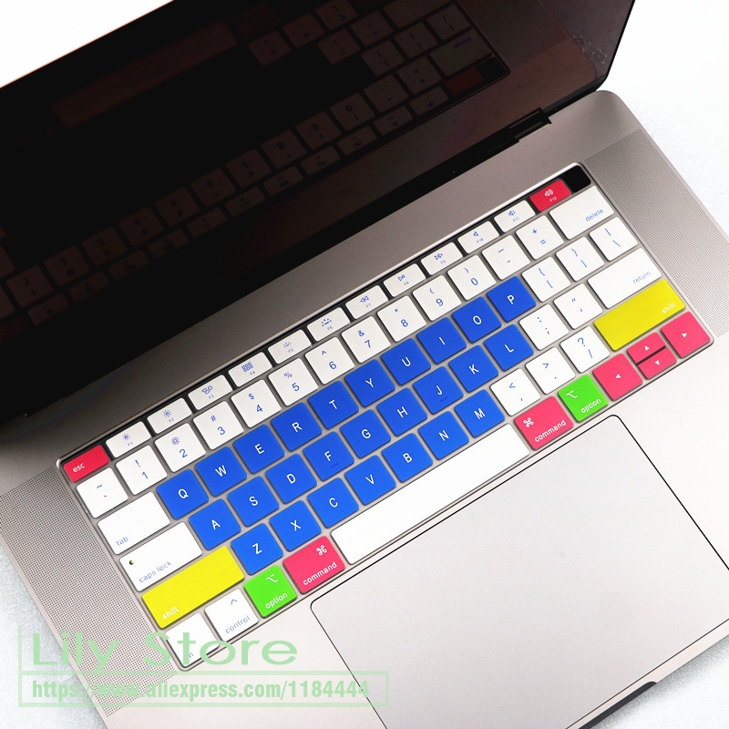 for Newest MacBook Air 13 A1932 Retina Display and Touch ID Silicone Keyboard Cover Soft-Touch Keyboard Skin A 1932
