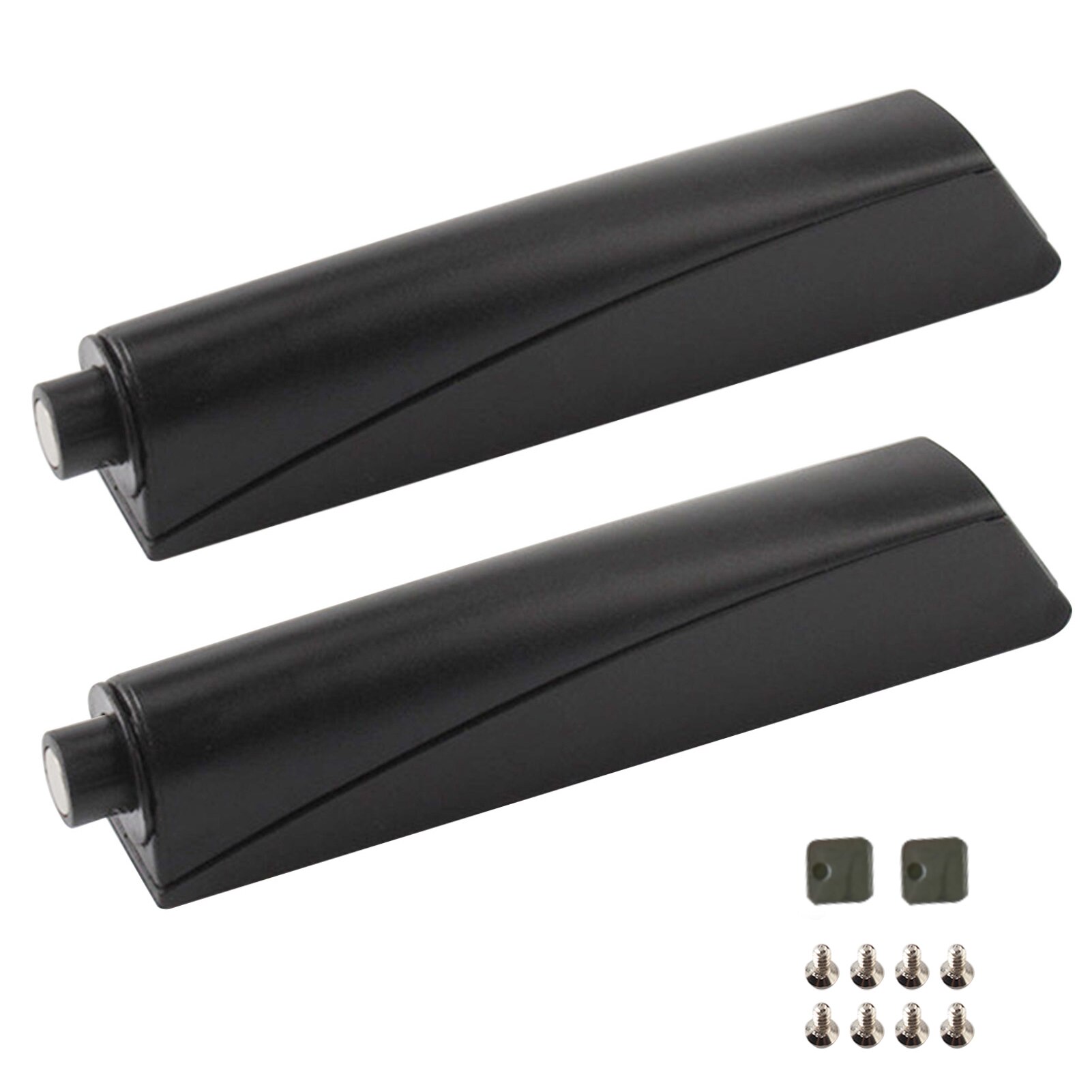 2Pcs Kastdeur Keuken Zware Hardware Magnetische Push Klink Duurzaam Accessoires Pom Plastic Lade Sluiting Draagbare Home: Black