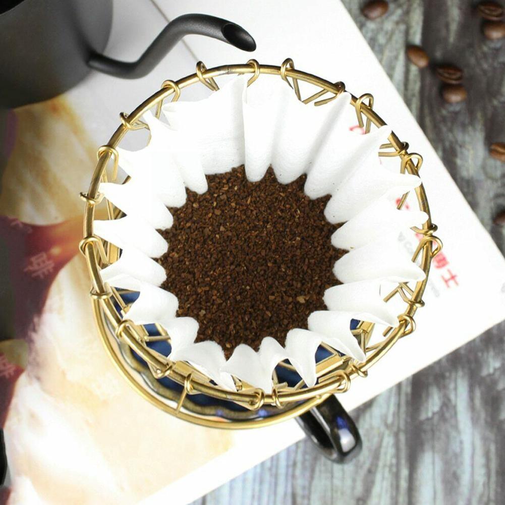 Coffee Pot Filter Paper V60 By Hand Drip Cup 50pcs Machine Fan Filter American V-shaped Coffee K7m7