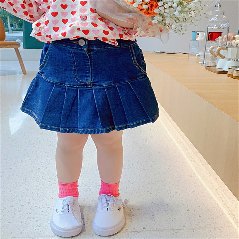 2022 Spring Summer Girls Casual Jeans Skirt