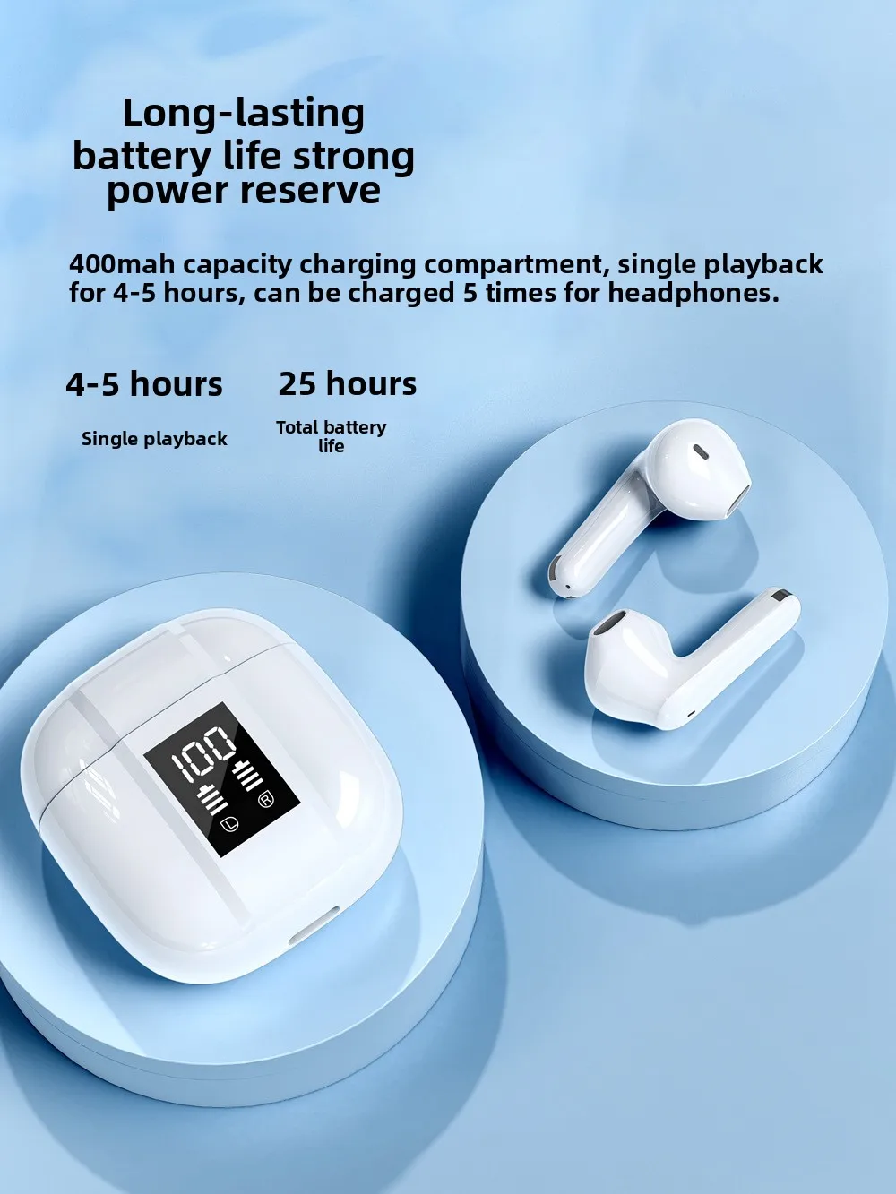 Auriculares Bluetooth ANC Control táctil HiFi TWS, auriculares intrauditivos inalámbricos ENC con micrófono dual para llamadas claras y auriculares de graves profundos