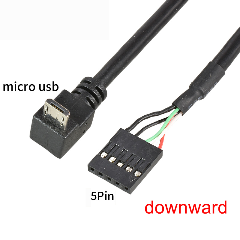 Placa base de ordenador PC 9P a Micro USB a DuPont 2,54mm 5Pin DuPont USB a Micro USB cable de datos papel de aluminio + cable de malla tejida: Marfíl