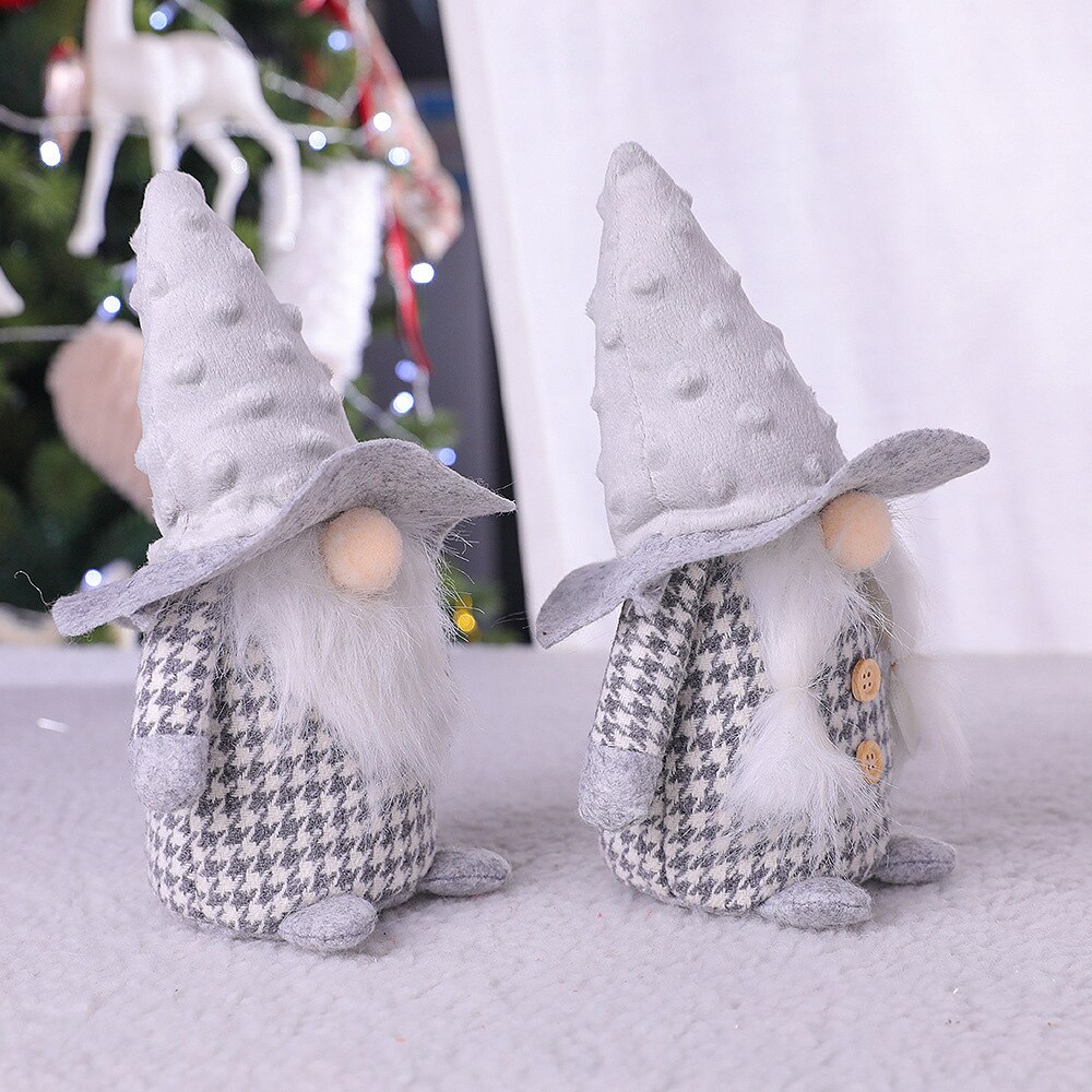 Christmas FairyToys with Hats Funny Cute Santa Decoration Ornaments Decorations for Home Christmas Pendants