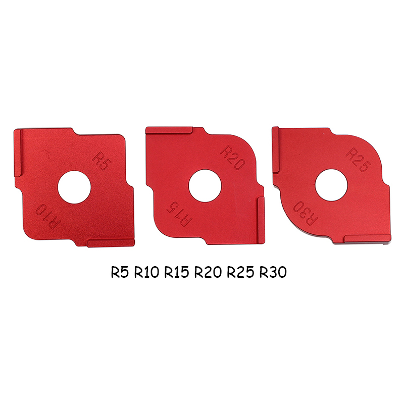 Wood Panel Radius R Plate Quick-Jig Router Table Bit Corner Jig Trimming Machine Engraving Machine Round Corner Template R5-R30