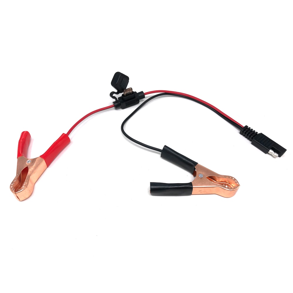 schnell anschließen nutzbar machen SAE Zu Krokodil Clip 7,5 EINE Sicherung SAE Verlängerung Kabel für Batterie Ladegerät/Betreuer für Motorrad 30CM: Ursprünglich Titel