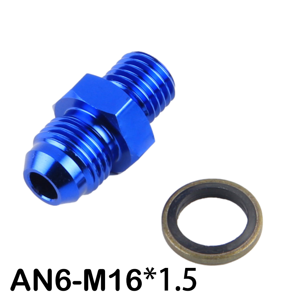 AN6 AN8 AN10 To M10*1.0 M10*1.5 M12/M14/M16/M18*1.5 Thread Straight Fuel Oil Air Hose Fitting Male Adapter Car Auto Accessories: Beige