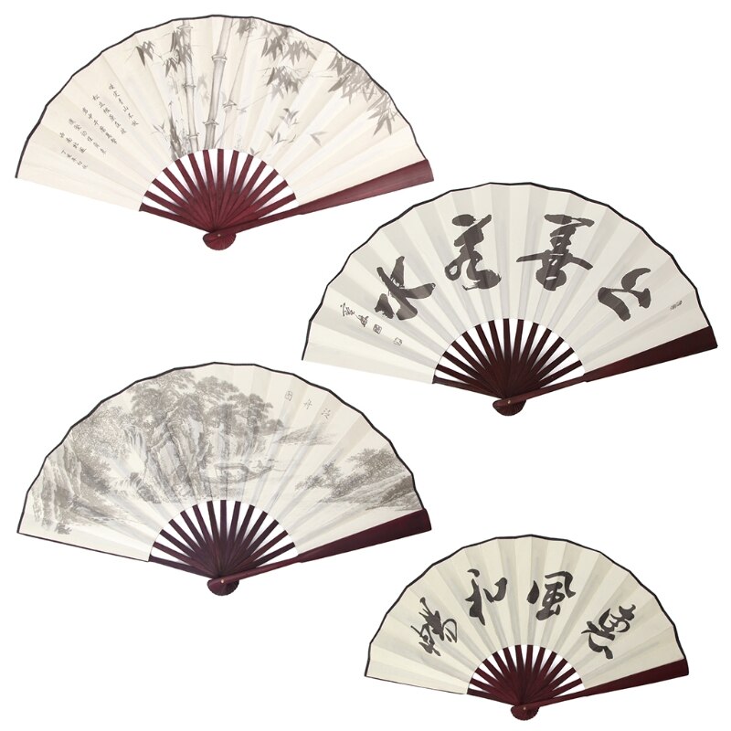 Kinesisk stil håndholdt foldende silkeventilator til bryllupsbegivenhed og festartikler smukke håndlavede
