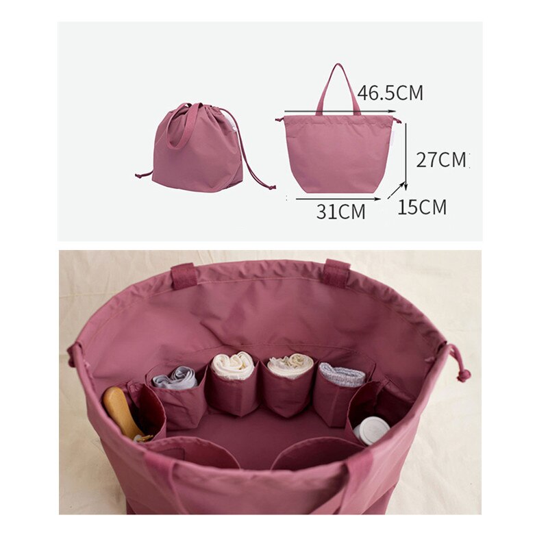 Damska torba sportowa plecak na siłownię na basen nylon zdatność podróżowanie pływanie torebka torby ze sznurkiem dla kobiet