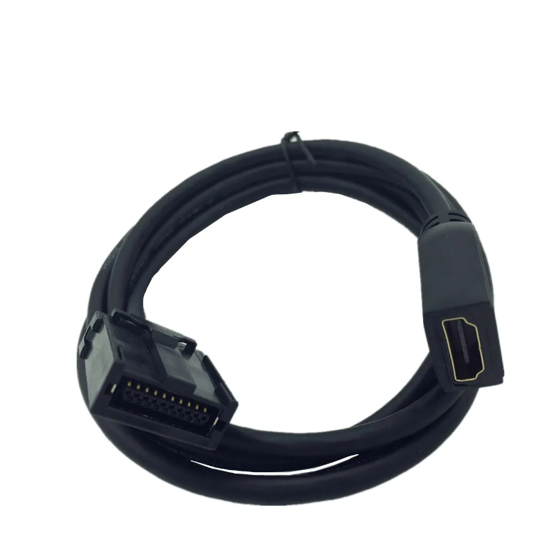 Hdmi 1.4 type e han til type a hun video lydkabel bilforbindelsessystem kvalitet bil båd instrumentbræt stik kabeladapter