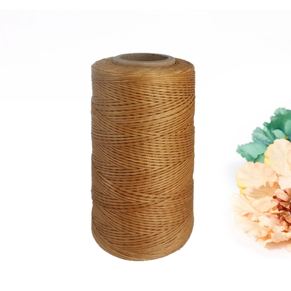 Hilo de cera para coser cuero 150D, 0,8mm, manualidades, herramientas de cuero para manualidades, costura artesanal de cuero, línea especial encerados lisos (26
