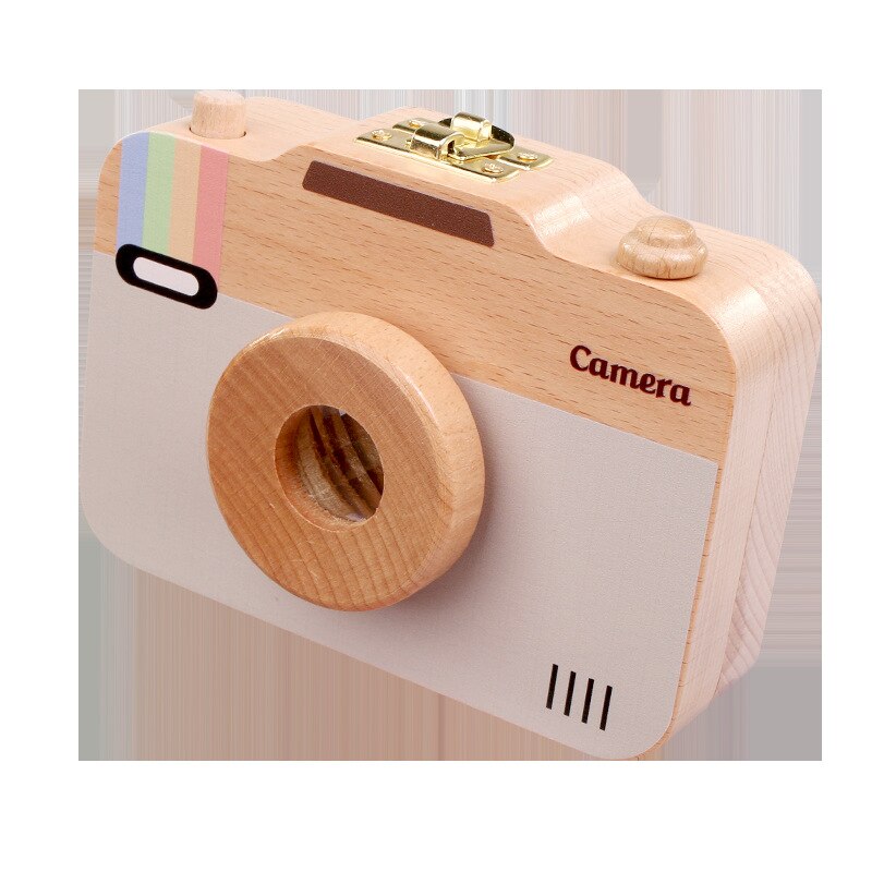 Tre låve kamera løvtann oppbevaring sak baby tenner ya wu oppbevaringsboks lanugo samling lagre minneboks: Kamera babytenneboks polaroid