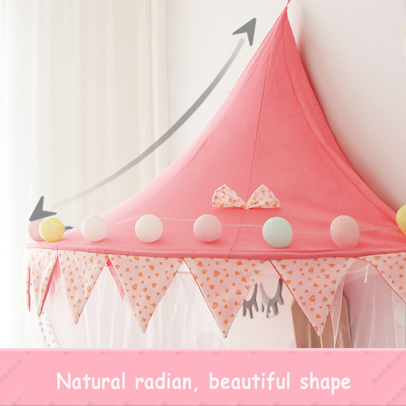 Baby Halbe Mond Zelt Krippe Baldachin Moskito Net Kind Lesen Ecke Spielen Puppe Haus Mädchen Prinzessin Bett Vorhang Behänge Zimmer decor