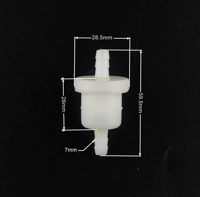 Filtre à gaz universel en ligne pour moto, filtre à carburant pour petit moteur de tondeuse à gazon, aimant Jane, 6mm, 7mm, 8mm, 1/4 ", 1PC