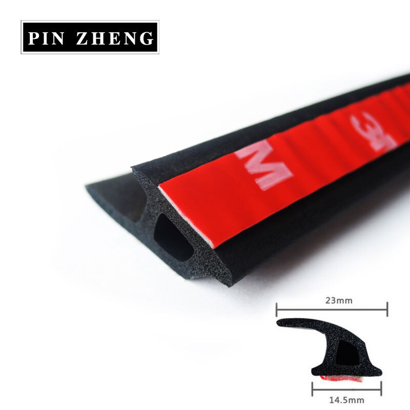 2 meter epdm gummistrips bildörr tätningslist stor dzp typ vattentät ljudisolering ljudisolerad automatisk tätning 3m lim: P-typ