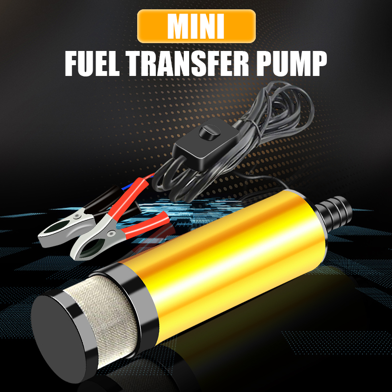 Auto Elektrische Ölpumpe DC 12V 24V Für Auto Pumpen Diesel- Öl Wasser Tauch 12L/Min Kraftstoff Transfer Pumpe Aluminium Legierung Hülse
