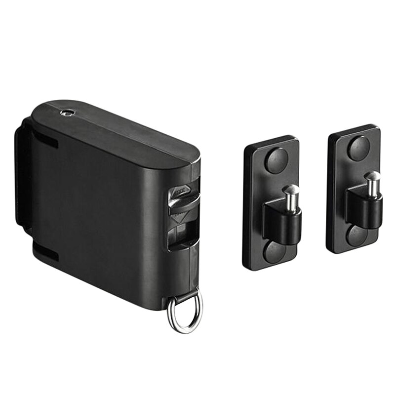 Retractable Clothesline Wall-mounted Indoor Outdoor Washing Clothes Hanger Laundry Drying Line Balcony Invisible Drying Lines: Square black