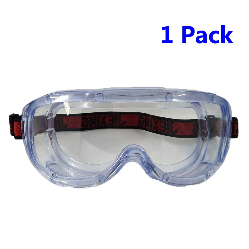 Protective Goggles Glasses Safety Glasses Anti-Fog Splash Goggles Wide Vision Adjustable Anti-Dust Chemical Lab Work Safety Gog: 1