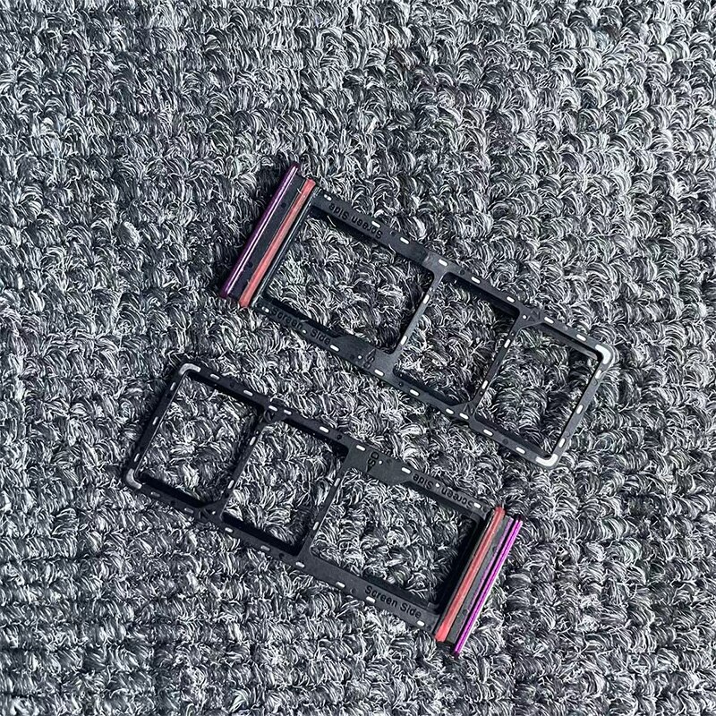 10Pcs Voor Infinix 9 Spelen X680 X680B X680C Sim Kaarthouder Sd Card Tray Slot Houder Adapter Connector onderdelen: Purple