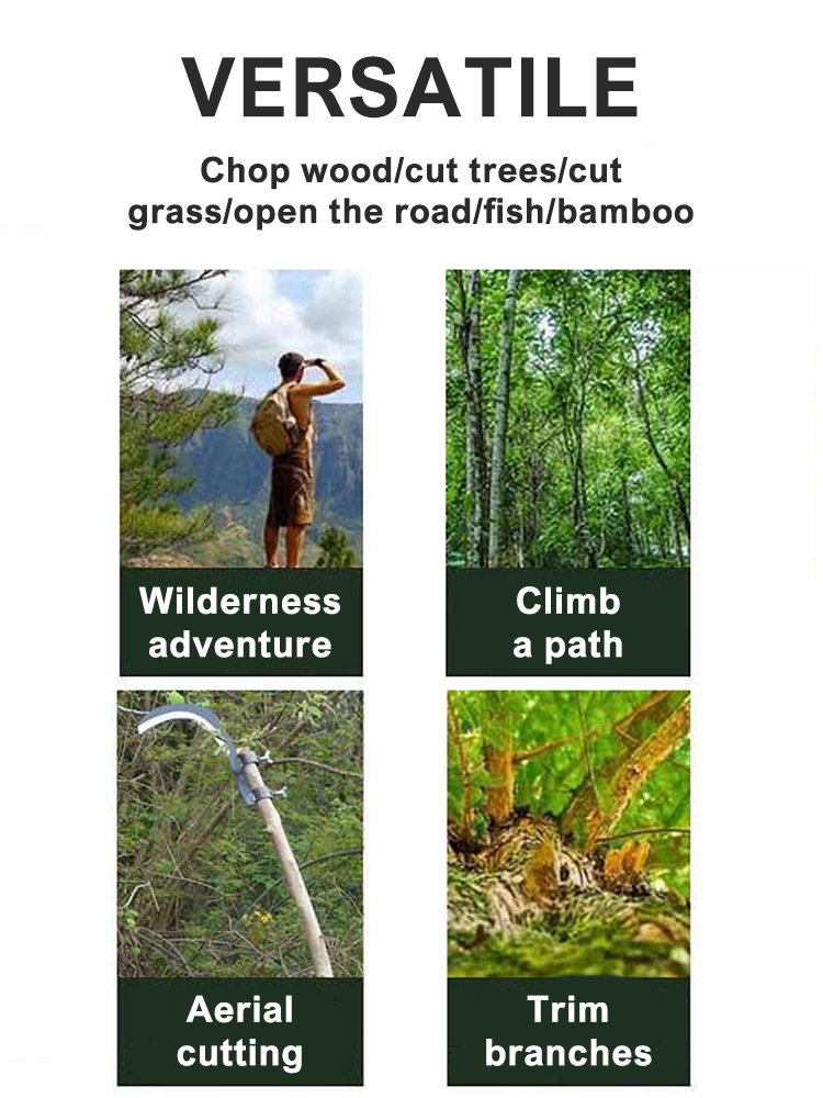 Multifunctionele Draagbare Gras Sikkel Snijkop Tarwe Grasmaaier Tuinieren Gras Wieden Mes Boerderij Zeis Sikkel Tuingereedschap