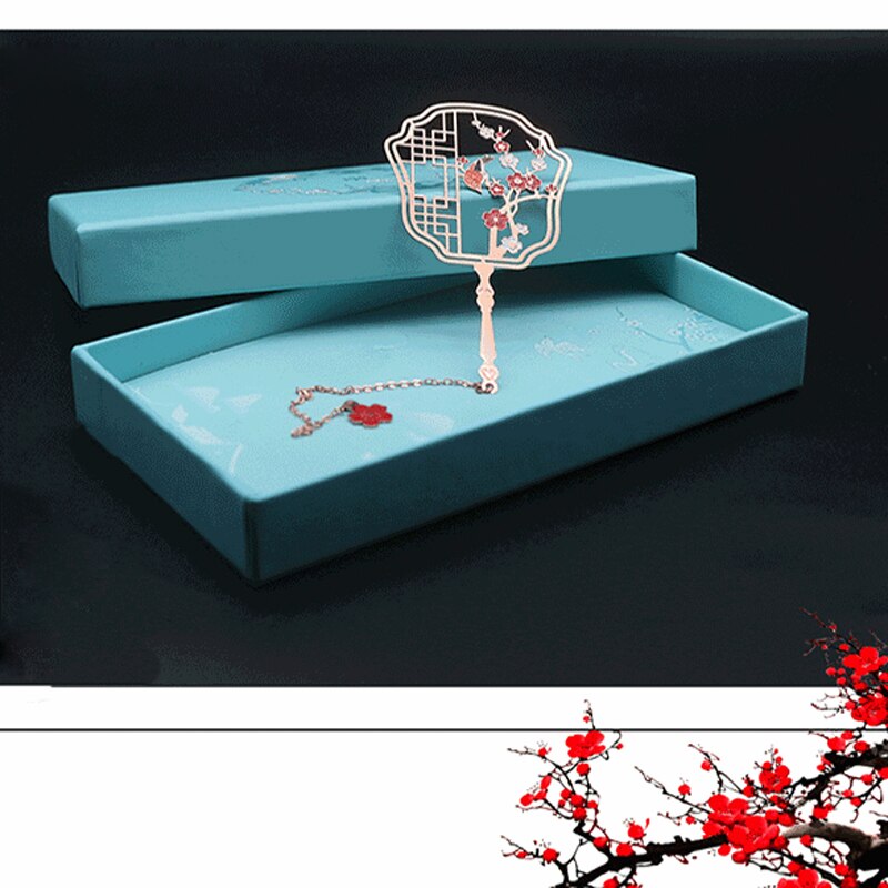 EZONE 1pc metal zakładka żuraw Sztuka zakładka wykwintne pomponem wisiorek dzień nauczyciela dzień matki prezent szkolne materiały biurowe: T7