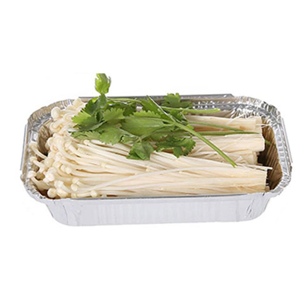 125pcs 450ML Disposables Aluminum Foil Pan Containers With Cardboard Lids Picnic Camps For Take-Out Cooking Roasting Bake