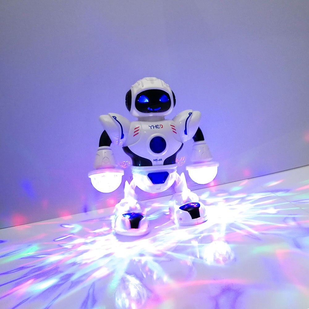 Electric Dancing Robot Toy With LED lighting Music Children's Educational Dance Swing Robot Toys for children