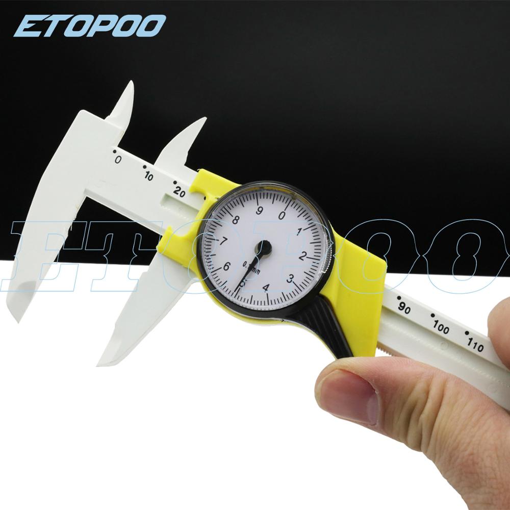 150mm 6inch dial caliper 0-150MM Pure plastic vernier caliper with dial plastic caliper gauge Vernier Calipers