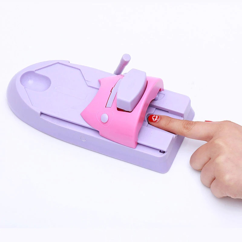 Bricolage Nail Art timbre Machine imprimante impression manucure ensemble avec 6 plaques de modèle en métal grattoir impression graphique plaque outil Nail Art
