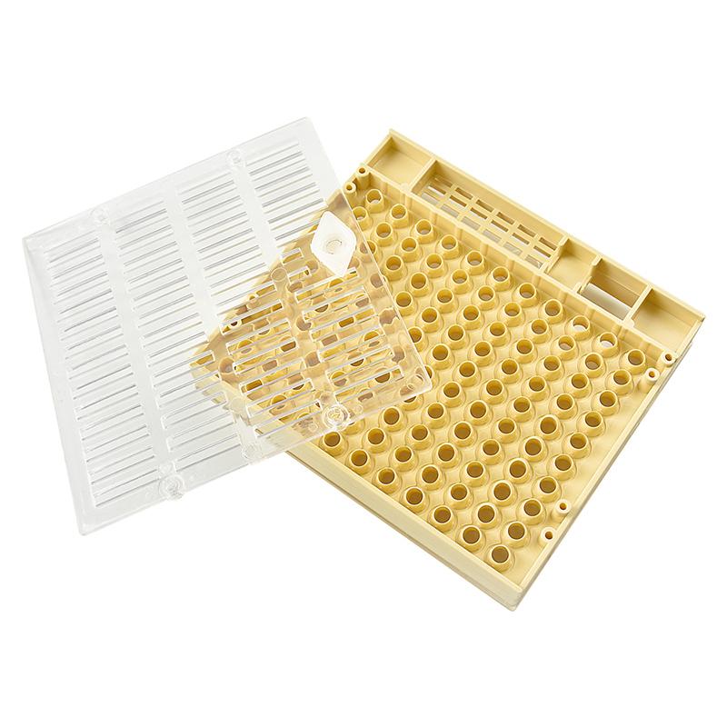 DLKKLB apicultura 1 piezas Nicot Abeja Reina cría sistema apicultura cultivar la reina sistema de caja de plástico de Nicot jaula herramientas Caja para Cultivar Abejas: Default Title