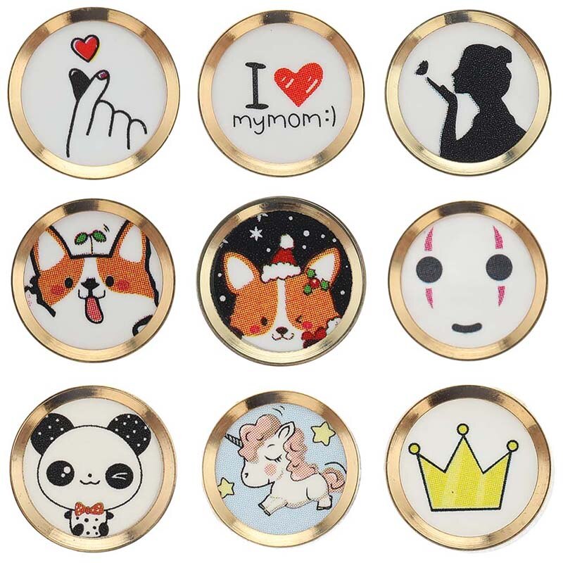 Autocollant de bouton d'accueil tactile mignon de dessin animé pour iphone 5 6 6s 7 8 plus autocollant décoratif de bouton d'accueil accessoires apple iphone